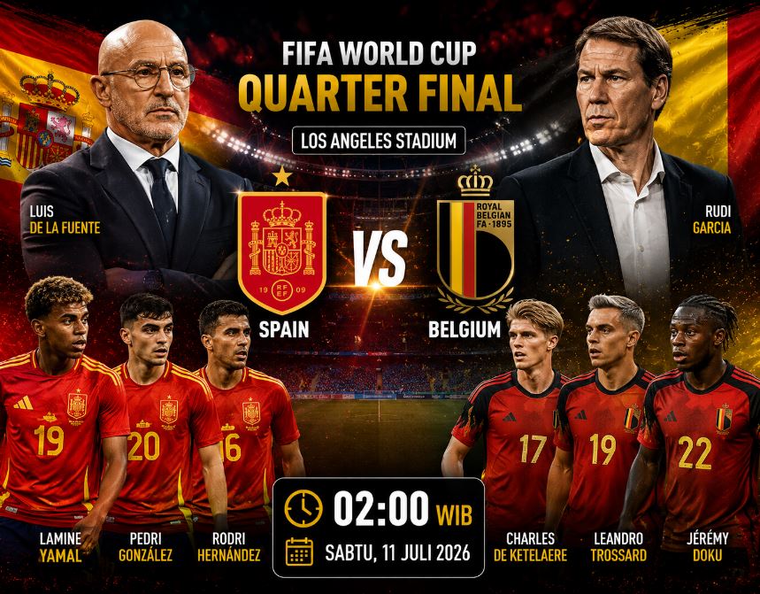 Prediksi dan Statistik Spanyol vs Belgia: Red Devils Menguji Pertahanan Kuat La Roja