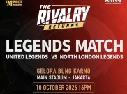 United Legends vs North London Legends Sapa Penggemar di Indonesia, Ada Henry dan Rooney?