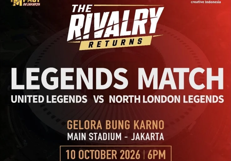 United Legends vs North London Legends Sapa Penggemar di Indonesia, Ada Henry dan Rooney?