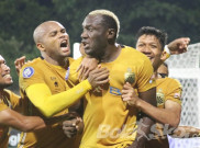 Hasil Liga 1: Dzumafo Dua Gol, Bhayangkara FC Tekuk Barito Putera