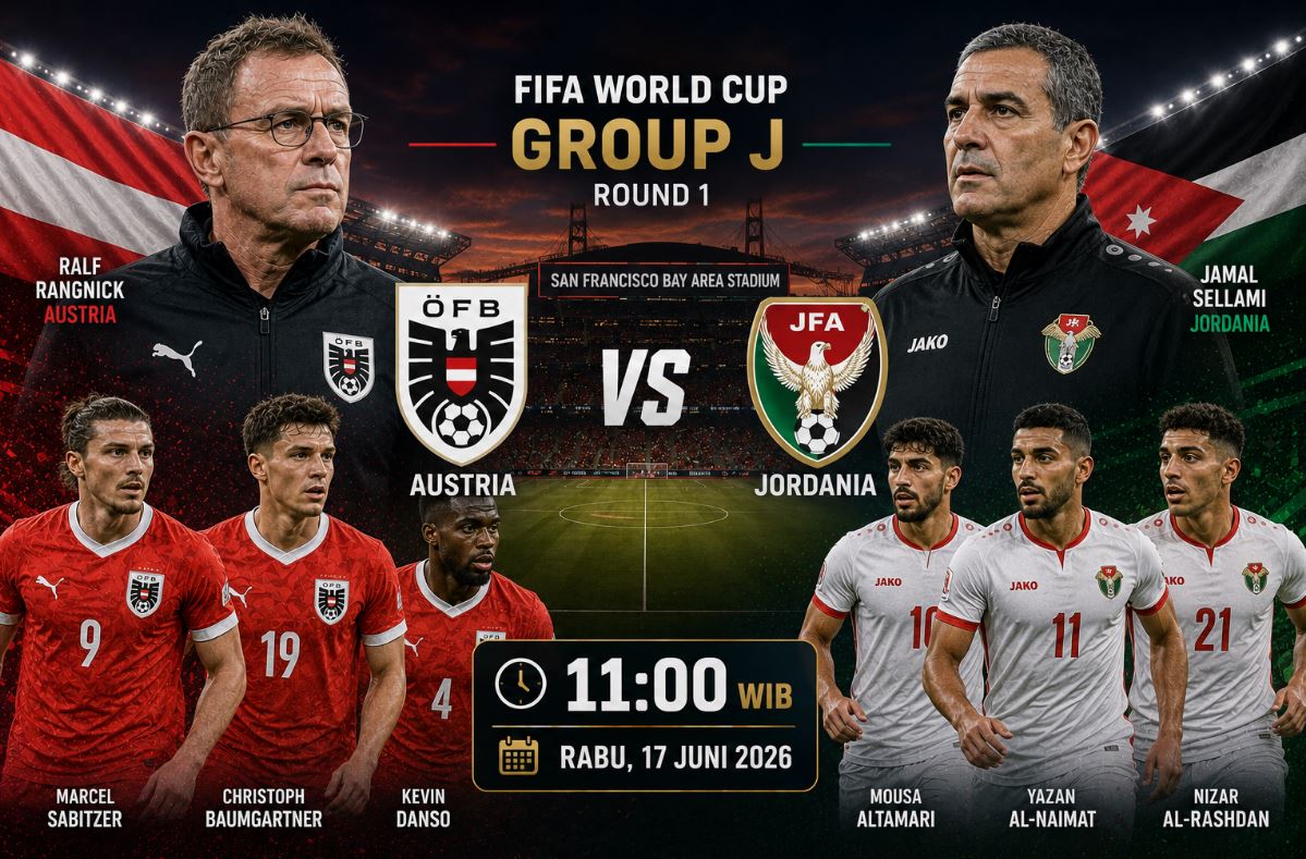Prediksi dan Statistik Austria vs Yordania: Sama-sama Pendatang Baru di Piala Dunia 2026