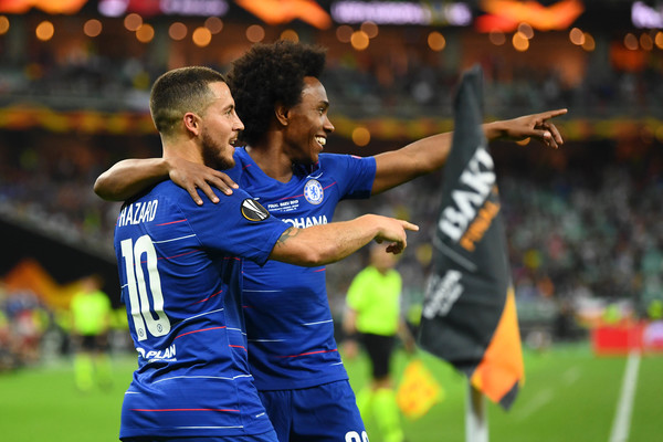 Latihan Membosankan, Sarri Bikin Hazard dan Willian Menderita