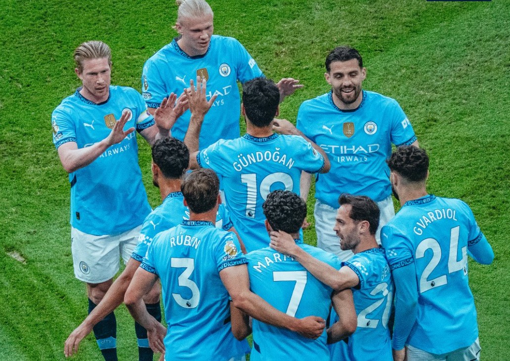 Dihiasi Dua Kartu Merah, Manchester City Bekuk Bournemouth 3-1
