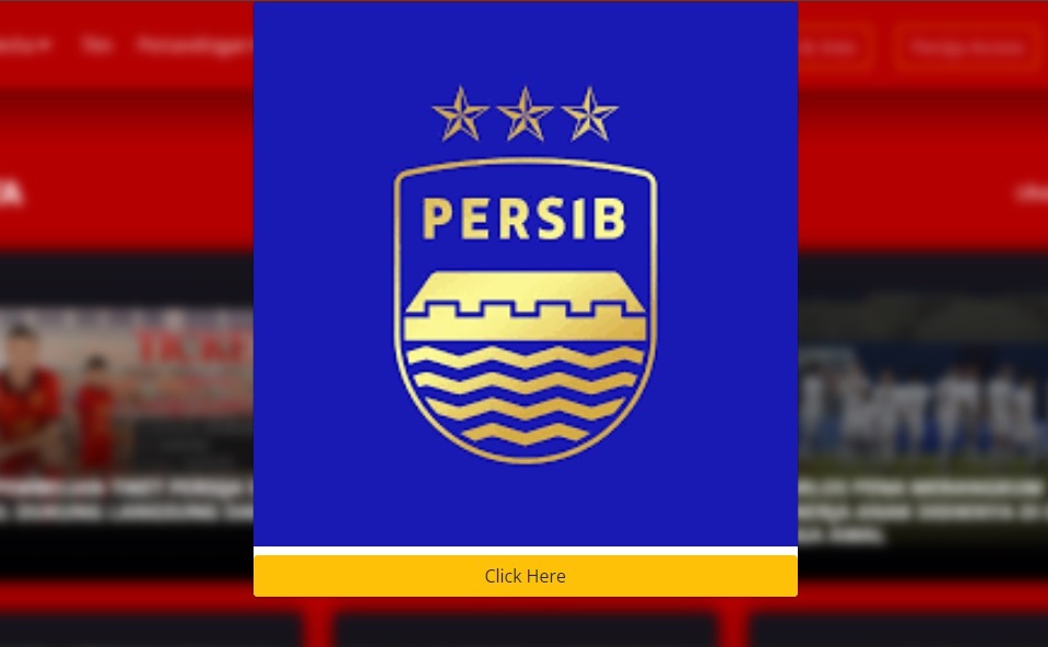 Ada Logo Persib di Website Persija, Kena Hack?