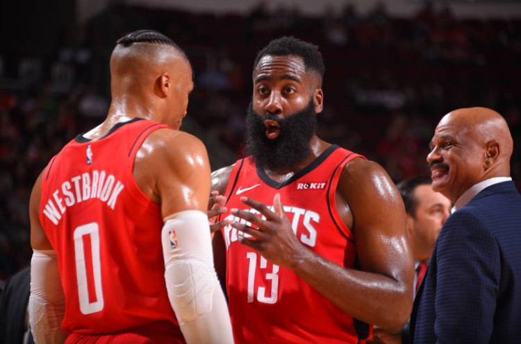 Hasil NBA: Westbrook-Harden Cetak 59 Poin, Rockets Menang Tipis 