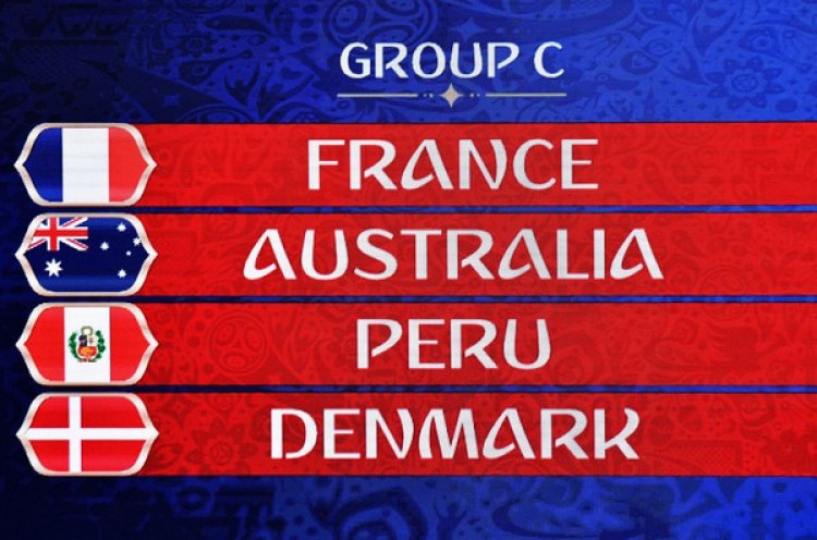 Jadwal Lengkap Grup C Piala Dunia 2018