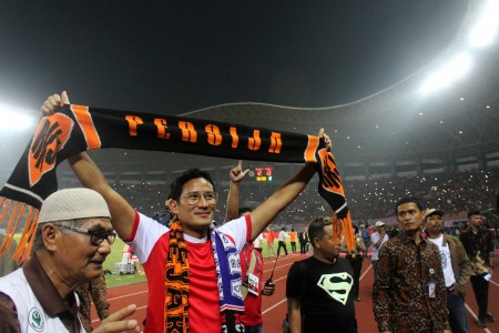 Sandiaga Uno Minta Hipmi Jaya Bantu Pembangunan Stadion Baru Persija