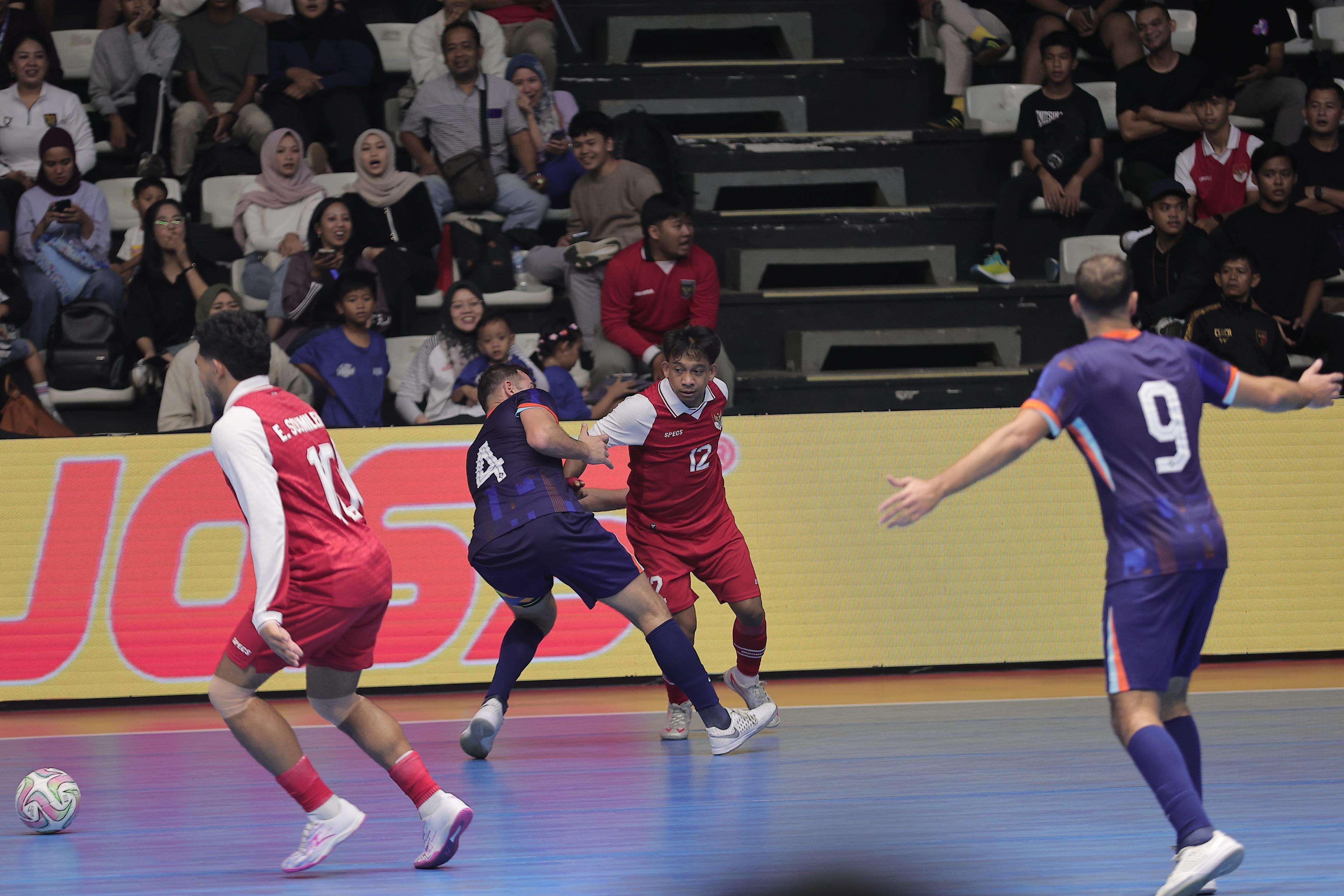 Disaksikan Langsung Menpora Erick Thohir, Timnas Futsal Indonesia Bungkam Belanda 5-1