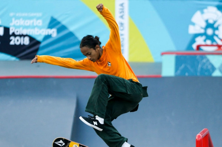Sanggoe Hanya Raih Medali Perak, Emas Jadi Milik Jepang di Skateboard Nomor Street Putra