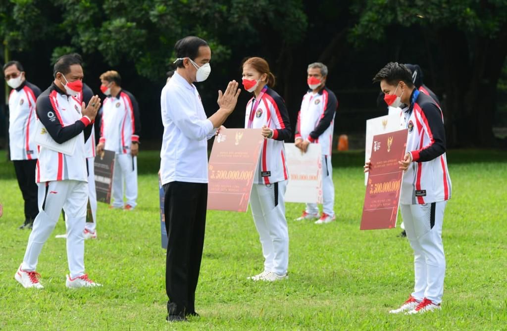 Undang Peraih Medali ke Istana, Jokowi Sampaikan Nominal Bonus
