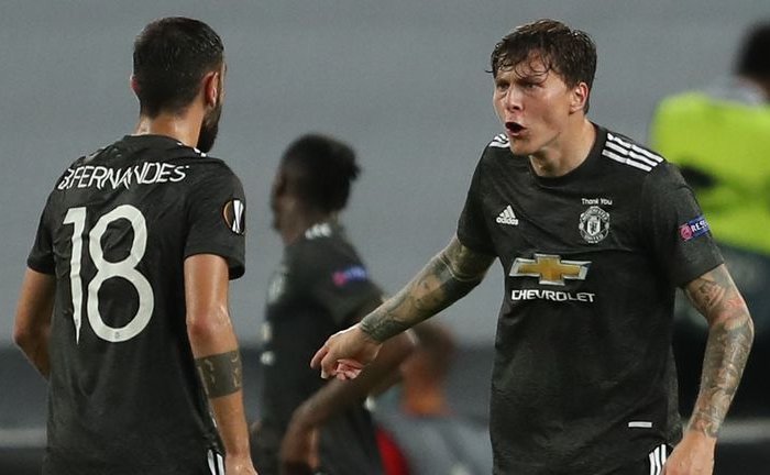 Bruno Fernandes Klarifikasi Perseteruan dengan Victor Lindelof