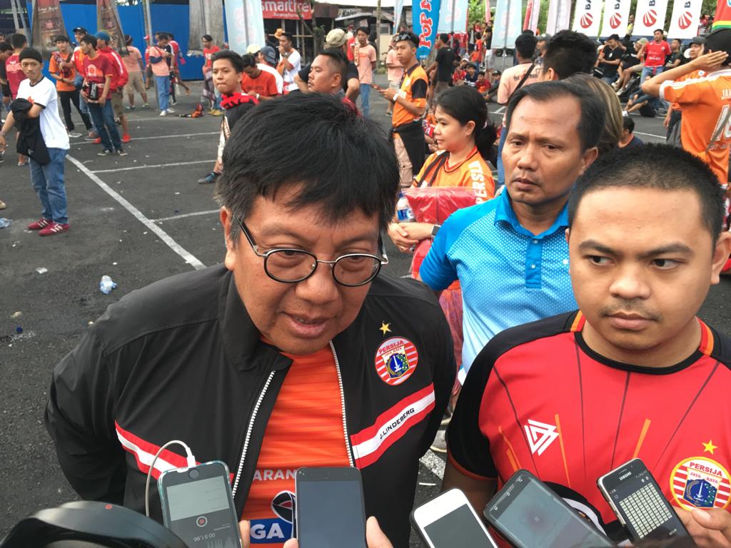 Bos Persija Jakarta Gede Widiade Apresiasi Dukungan Jakmania di Markas Bali United