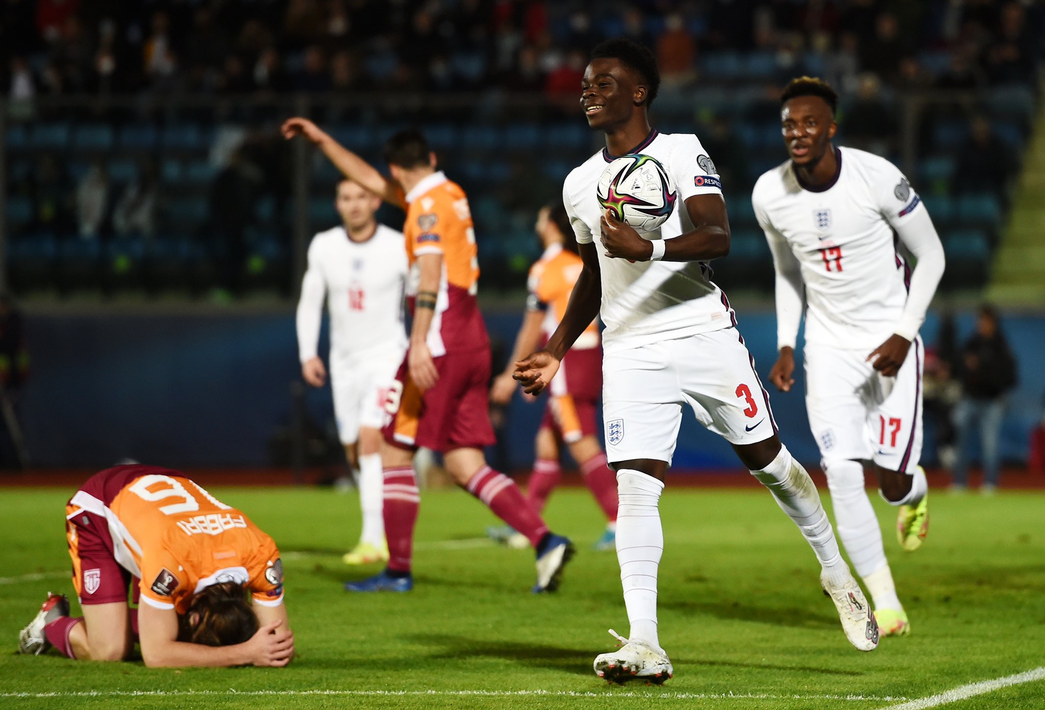 San Marino 0-10 Inggris: Kemenangan Bersejarah Tiga Singa