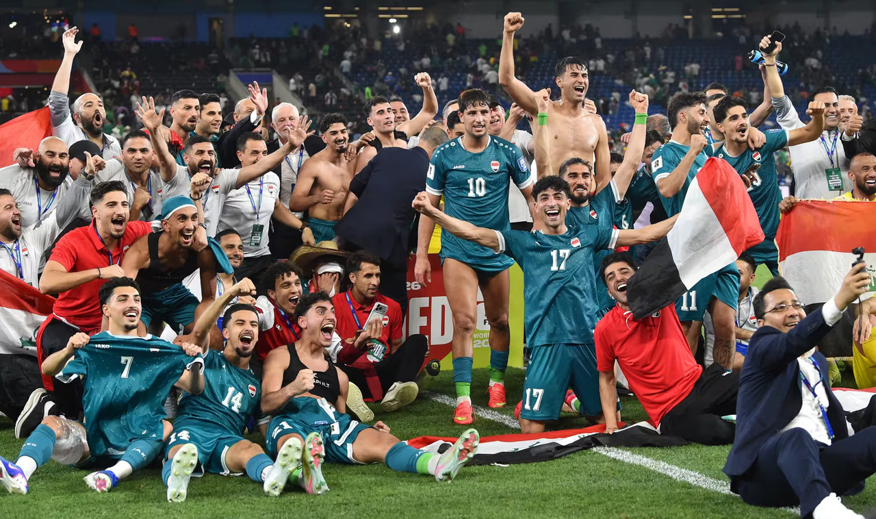 Timnas Irak usai dipastikan lolos ke Piala Dunia 2026. (FIFA)