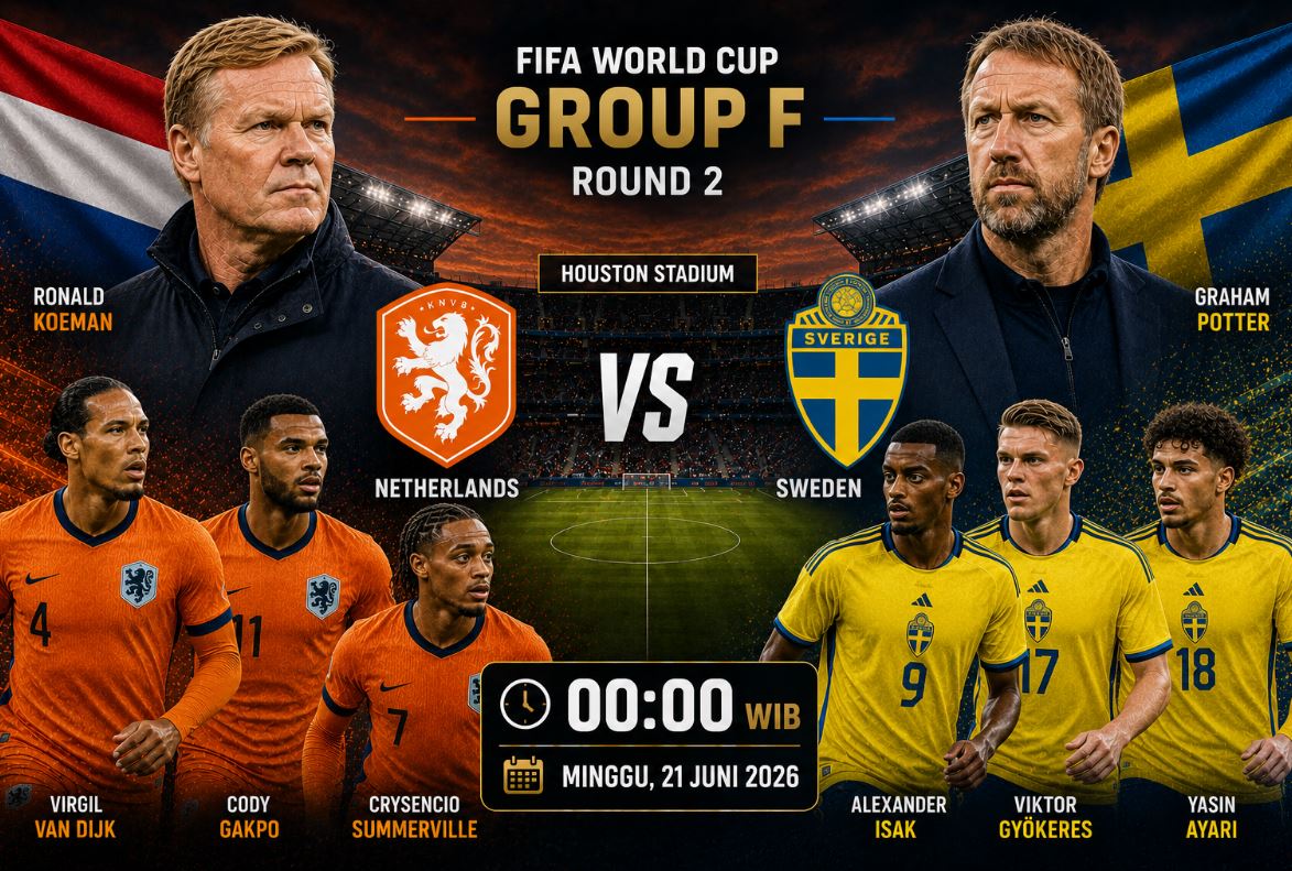 Prediksi dan Statistik Belanda vs Swedia: Oranje Tertekan jika Tak Menang