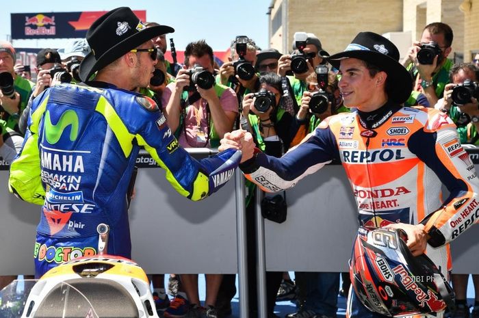 Marc Marquez Tak Pernah Remehkan Valentino Rossi