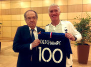 Didier Deschamps Rayakan 100 Laga bersama Timnas Prancis dengan Kemenangan