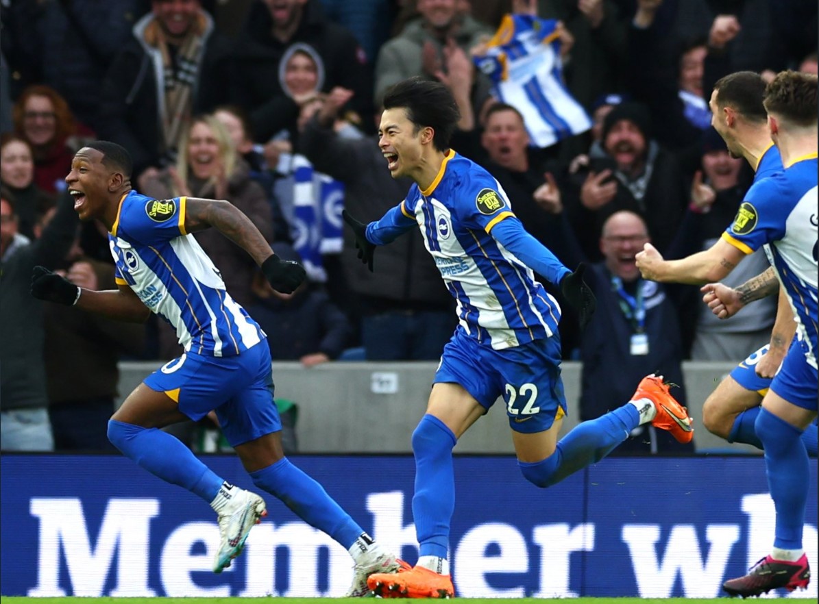 Brighton 2-1 Liverpool: Gol Telat Mitoma Singkirkan The Reds dari Piala FA
