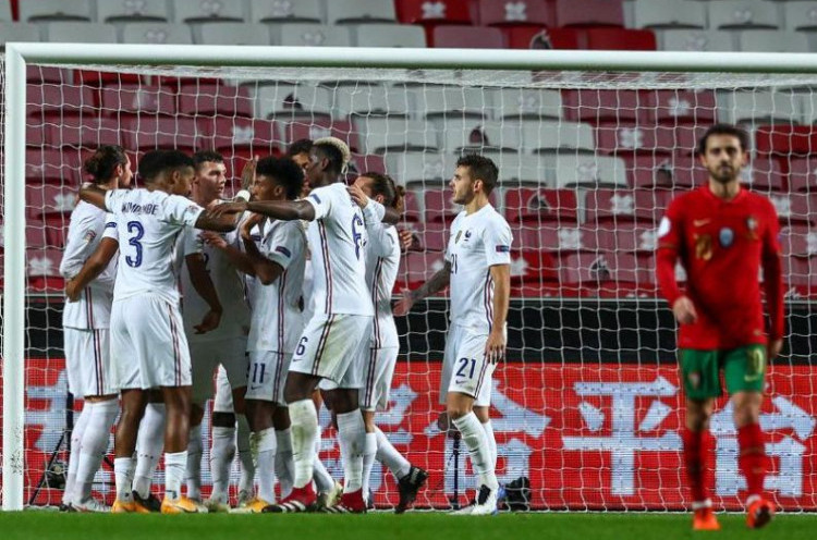 Rekor Unbeaten Portugal Berakhir, Prancis Lolos ke Semifinal UEFA Nations League