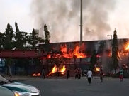 Markas Persela, Stadion Surajaya Terbakar Jumat Pagi