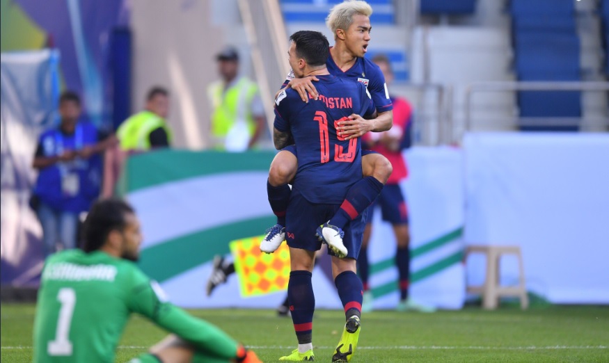 Piala Asia 2019: Thailand Raih Kemenangan, Persaingan Grup A Kian Memanas
