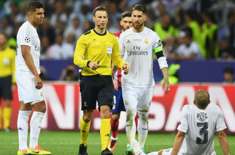 Wasit Asal Inggris Akui Untungkan Real Madrid di Final Liga Champions 2015-2016