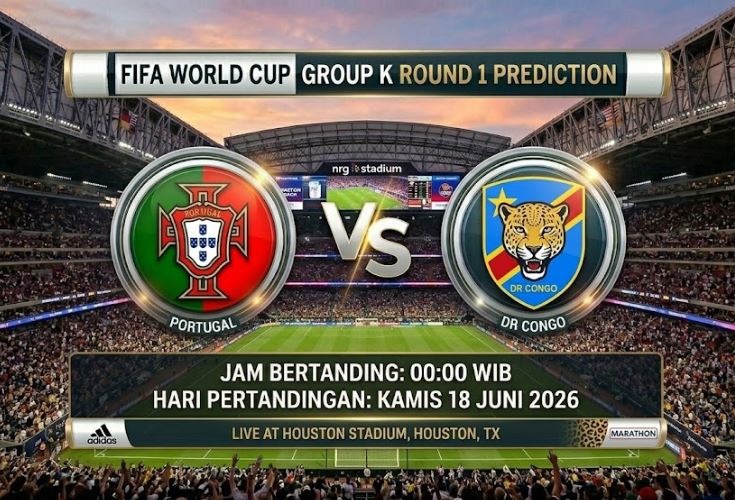 Jadwal Live Streaming Portugal vs Republik Demokratik Kongo, Kick-off Kamis (18/06) Pukul 00.00 WIB di Houston Stadium