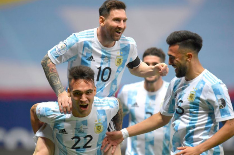 Perjalanan Argentina dari Fase Grup hingga Final Copa America 2021