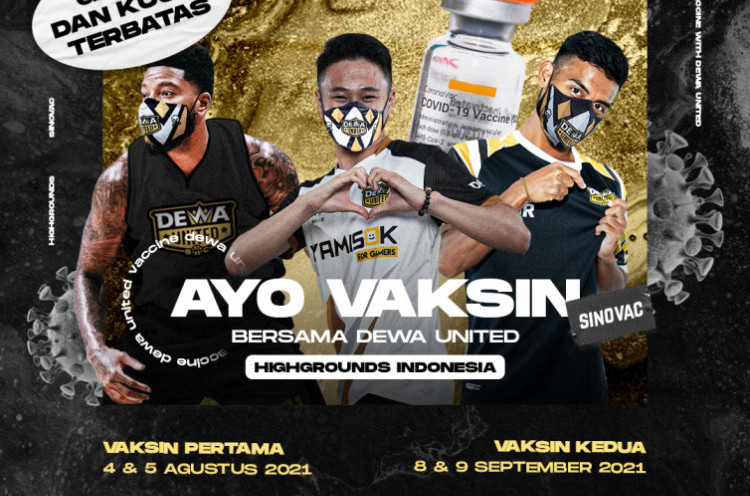 Dewa United Surabaya, Klub Basket Indonesia Pertama yang Selenggarakan Sentra Vaksinasi