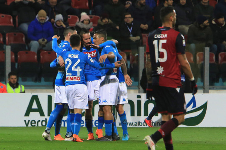 Cagliari 0-5 Napoli: Partenopei Mantap di Puncak Serie A