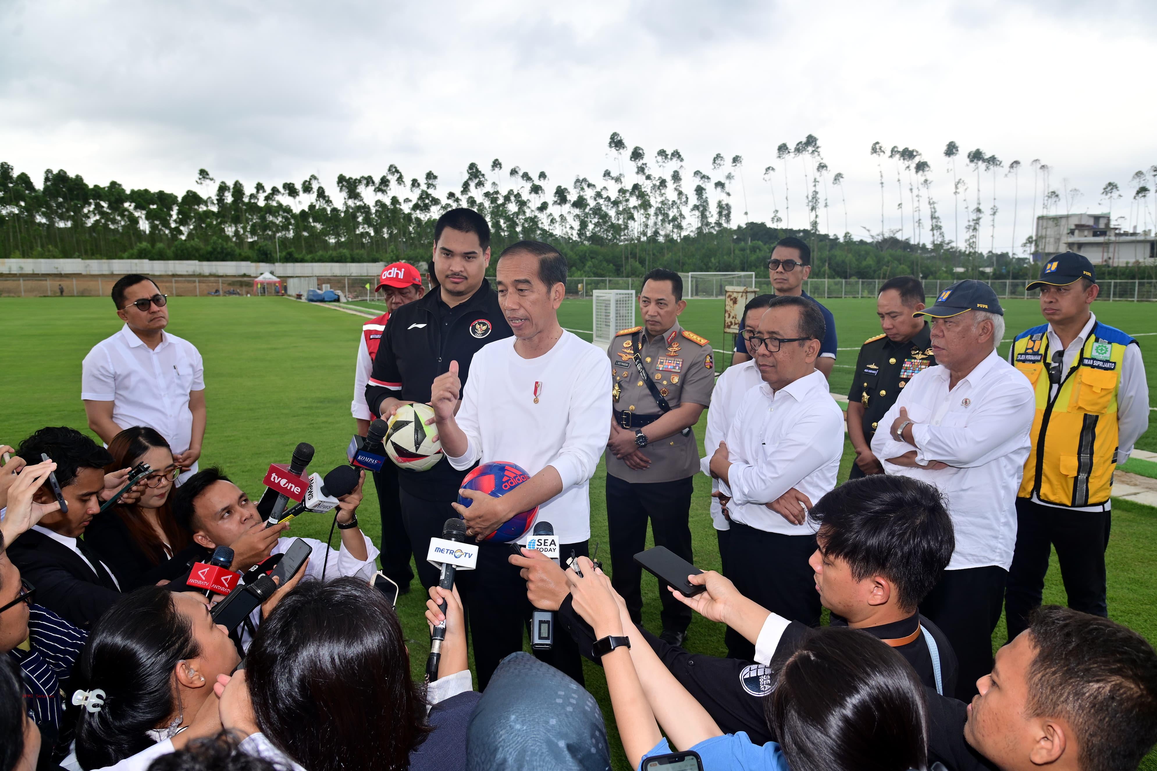 Jokowi Sebut Timnas Indonesia Bisa Latihan di IKN Mulai September