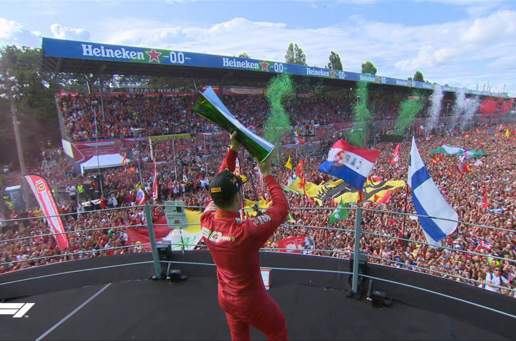 Lomba F1 GP Italia: Leclerc Hadirkan Pesta untuk Tifosi yang Tak Bisa Dilakukan Vettel