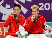 Kevin Sanjaya / Marcus Gideon Rebut Medali Emas Usai Tumbangkan Fajar Alfian / Muhammad Rian