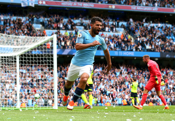 Manchester City 6-1 Huddersfield, Kun Aguero Catat Hat-trick Kesembilan di Premier League