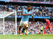Manchester City 6-1 Huddersfield, Kun Aguero Catat Hat-trick Kesembilan di Premier League