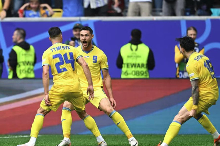Hasil Euro 2024: Bangkit setelah Kalah, Ukraina Menang 2-1 atas Slovakia