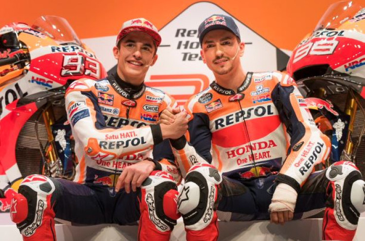 Repsol Honda Dijuluki The Dream Team, Ini Kata Marc Marquez dan Jorge Lorenzo 