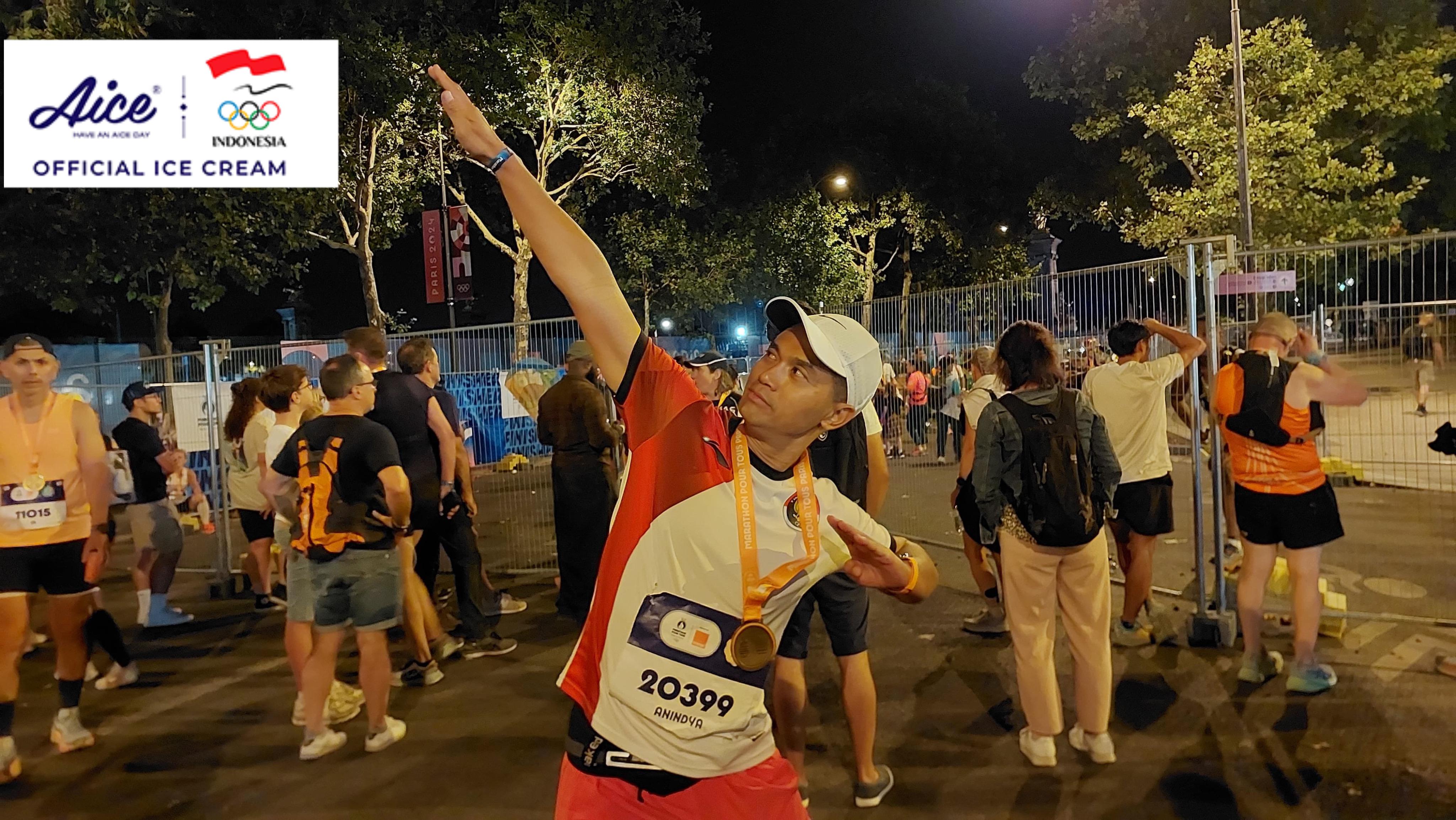 CdM Anindya Bakrie Finish Maraton Olimpiade Paris 2024