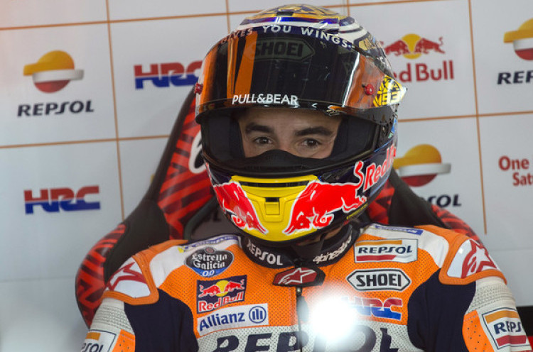 Gagal Finis pada MotoGP Australia, Marc Marquez Enggan Salahkan Johann Zarco