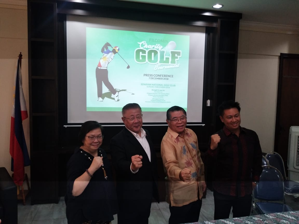 Komunitas Masyarakat Filipina Gelar Turnamen Golf Sekaligus Beramal