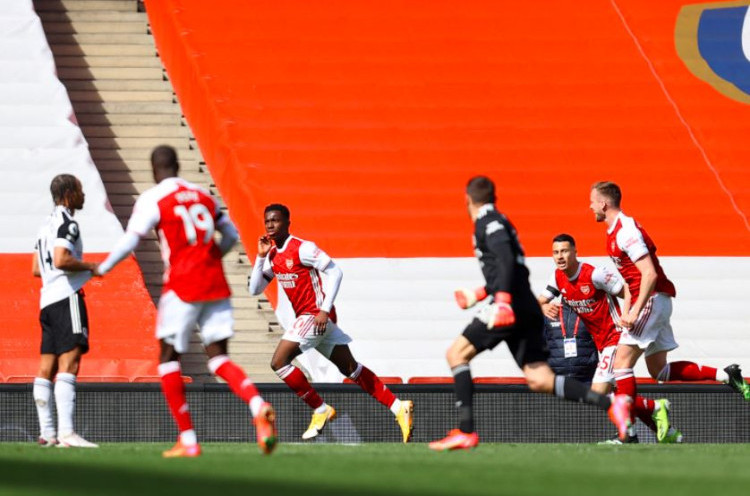 Arsenal 1-1 Fulham: Gol Telat Nketiah Selamatkan The Gunners