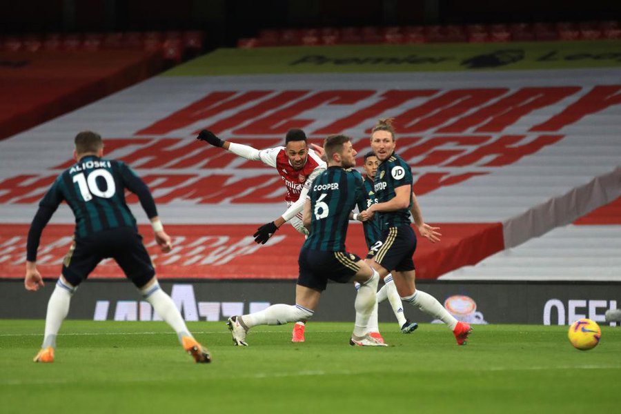 Arsenal 4-2 Leeds United: Aubameyang Trengginas dengan Cetak Hat-trick