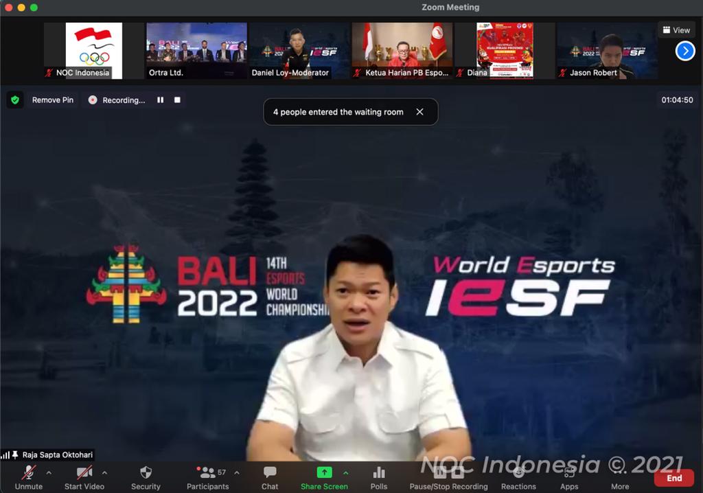 Indonesia Tuan Rumah IESF 14th Esports World Championships 2022