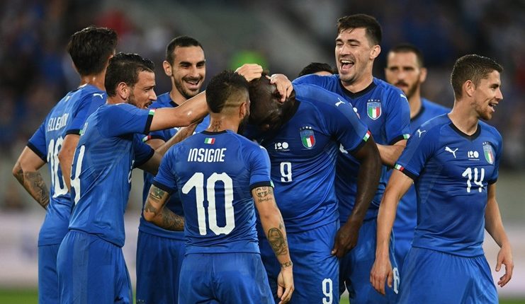 Italia 2-1 Arab Saudi: Balotelli dan Belotti Buat Debut Mancini Sempurna