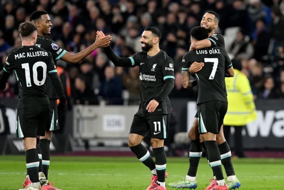 Hasil Premier League: Tutup Tahun, Liverpool Pesta Gol di Markas West Ham United
