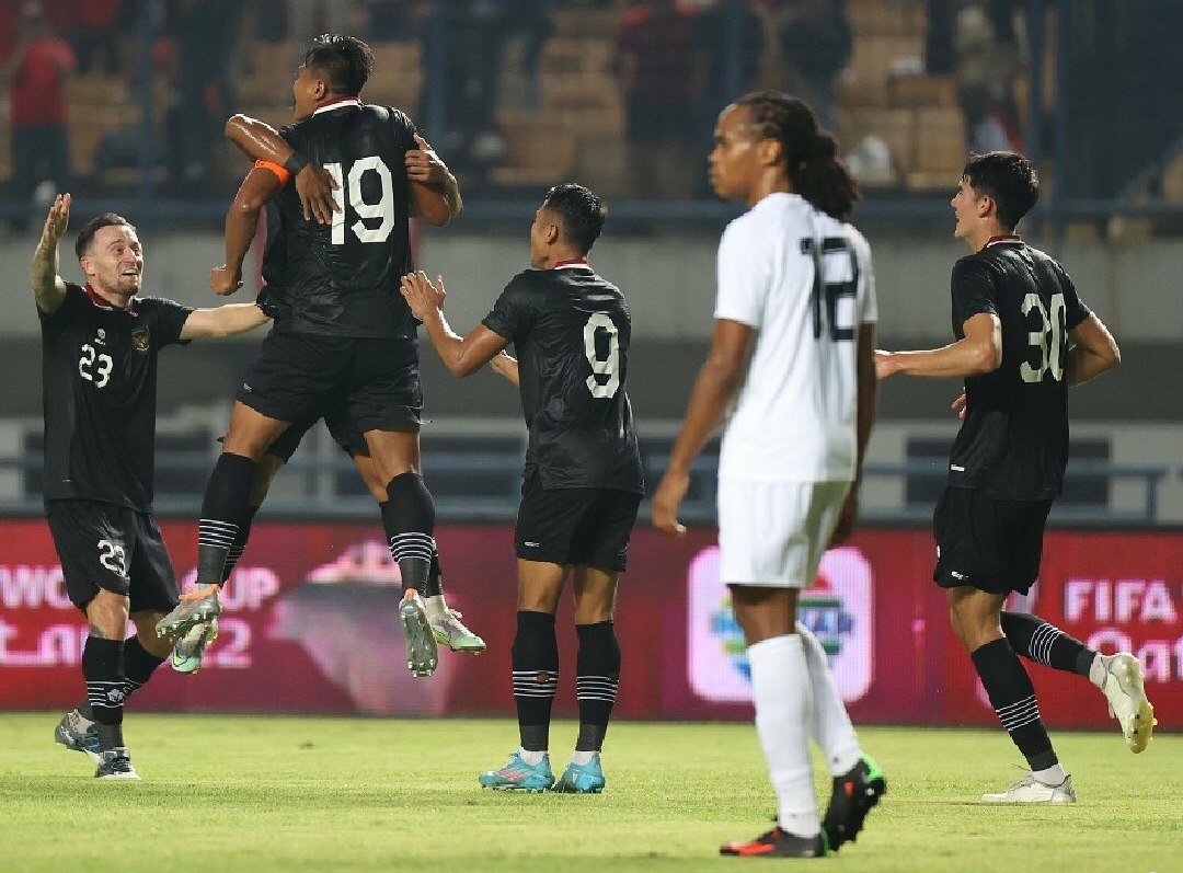 Seru Berbalas Gol, Timnas Indonesia Imbang Lawan Curacao di Babak Pertama