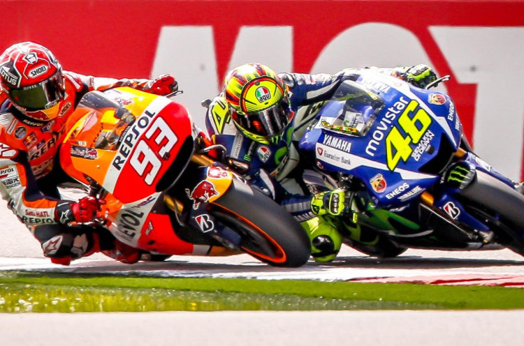 Pertikaian Antara Rossi dan Marquez Belum Reda