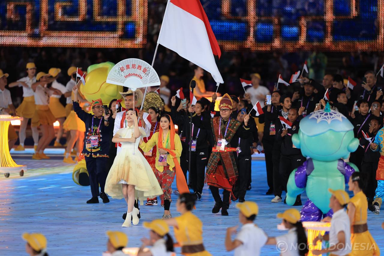 Nuansa Bhinneka Tunggal Ika Diperlihatkan di Pembukaan Asian Games 2022