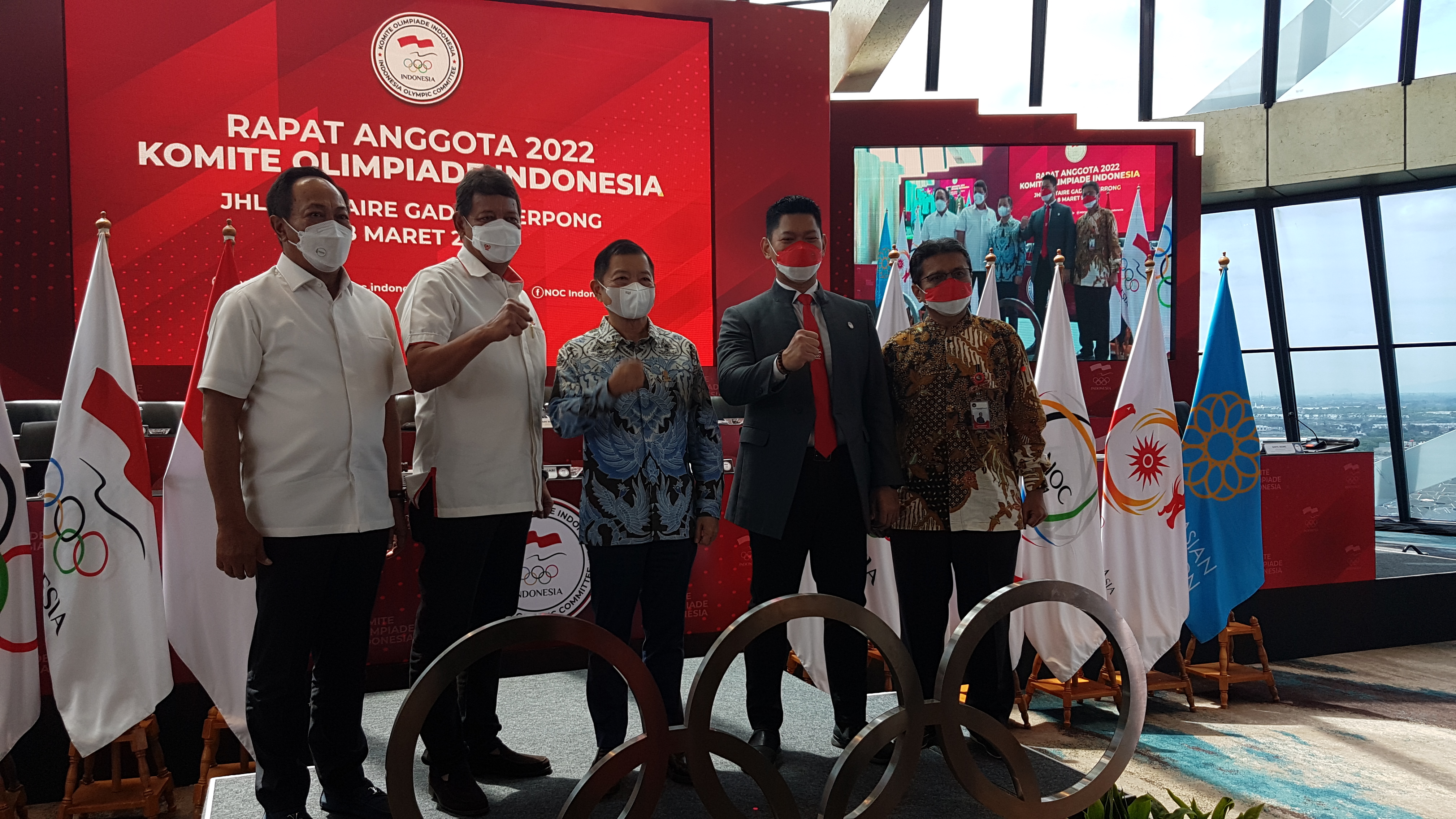 Terobosan, NOC Indonesia Gelar Rapat Anggota Tahunan secara Hybrid