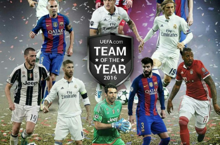  UEFA Resmi Rilis Daftar Team of The Year 2016